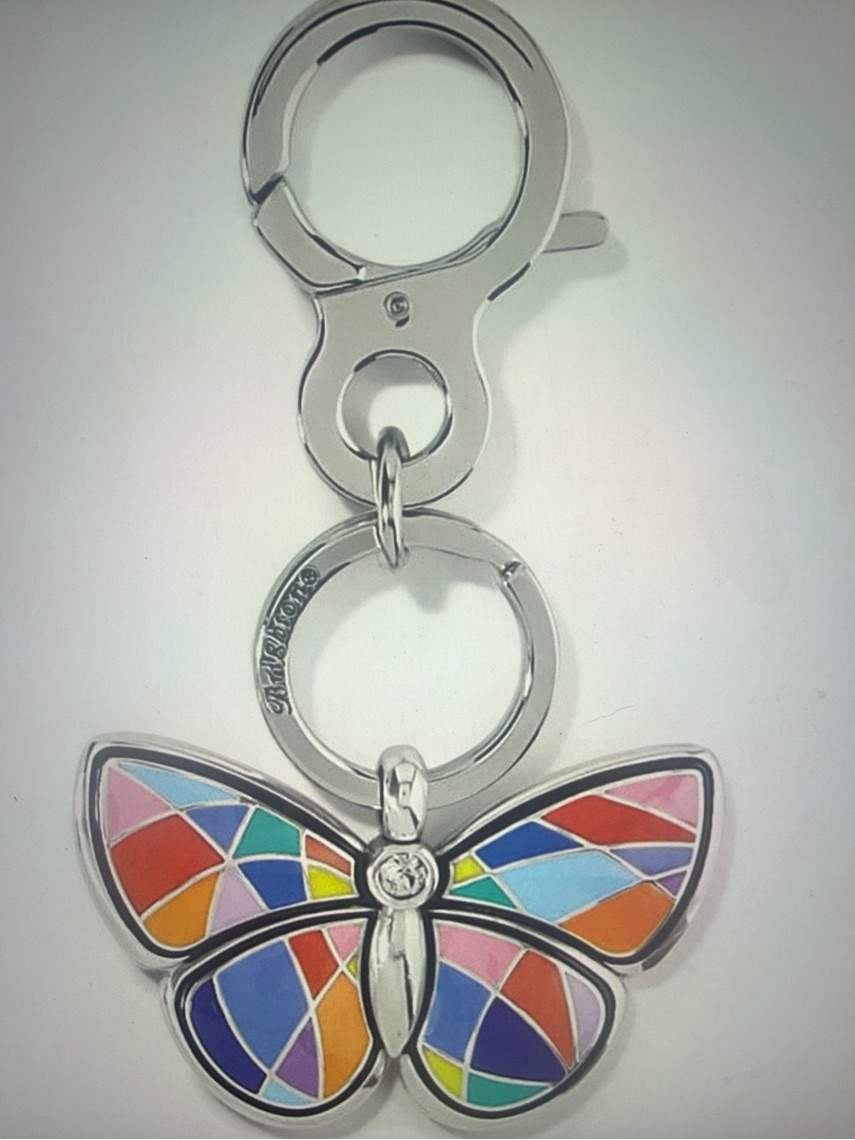 Brighton Colormix Butterfly Handbag Fob Nwt